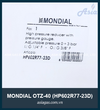 VAN ĐIỀU ÁP MONDIAL HP602R77-23D
