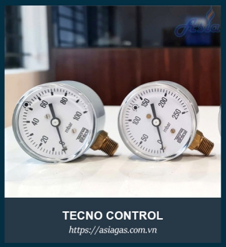 Đồng hồ đo áp suất gas Tecno Control (Geca)