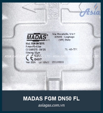 Lọc gas Madas FGM DN50 FL bích