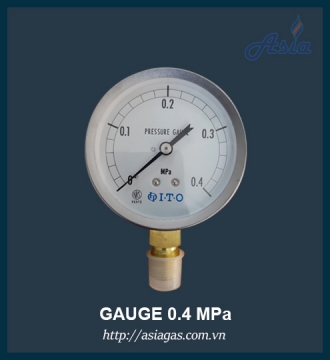 Áp kế đo áp suất gas ITO 0.4 MPa